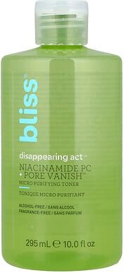 Bliss, Disappearing Act Purifying Toner with Niacinamide, klärendes Gesichtswasser mit Niacinamid, 295 ml (10 fl. oz.)