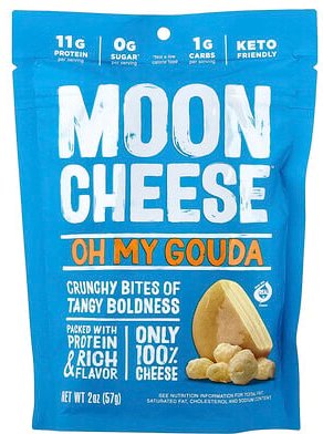 Moon Cheese, Crunchy Bites, Oh My Gouda, knusprige Bites, Oh My Gouda, 56,6 g (2 oz.)
