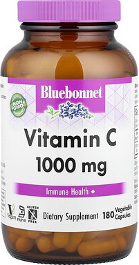 Bluebonnet Nutrition, Vitamin C, 1.000 mg, 180 pflanzliche Kapseln