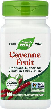 Nature's Way, Cayenne Fruit, 40,000 SHU, 100 Vegan Capsules