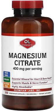 Thumbnail - Olympian Labs, Magnesiumcitrat, 300 pflanzliche Kapseln (133 mg pro Kapsel)
