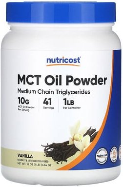 Nutricost, MCT Oil Powder, Vanille, 454 g (16 oz.)