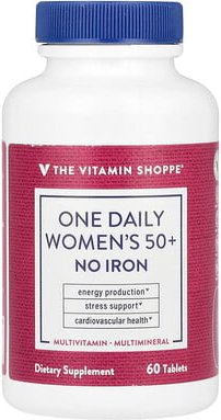 Thumbnail - The Vitamin Shoppe, One Daily Women's 50+, Ohne Eisen, 60 Tabletten