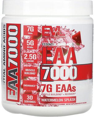EVLution Nutrition, EAA 7000, Watermelon Splash, Wassermelonen-Geschmack, 282 g (9,9 oz.)