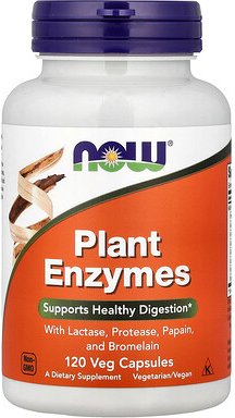 NOW Foods, Pflanzenenzyme, 120 pflanzliche Kapseln