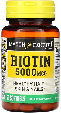 Thumbnail - Mason Natural, Biotin, 5.000 mcg, 60 Weichkapseln