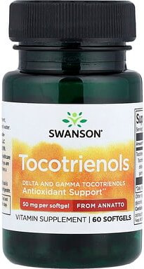 Swanson, Tocotrienols From Annatto, Tocotrienole aus Annatto, 50 mg, 60 Weichkapseln