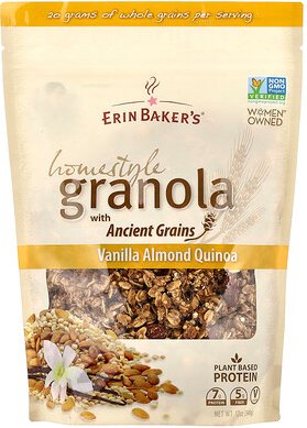 Erin Baker's, Homestyle Granola with Ancient Grains, Vanille-Mandel-Quinoa, 340 g (12 oz.)