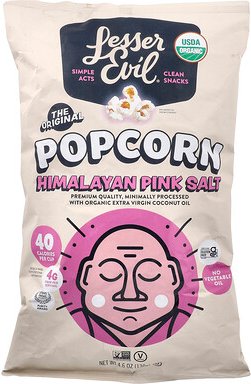 LesserEvil, Popcorn, Pinkes Himalayasalz, 130 g (4,6 oz.)