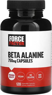 Force Factor, Beta-Alanin, 750 mg, 120 pflanzliche Kapseln