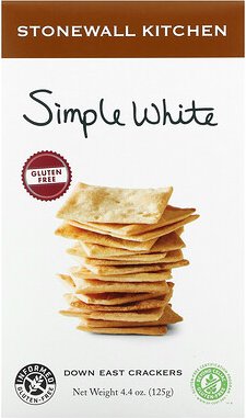 Stonewall Kitchen, Down East Crackers, glutenfrei, Simple White, 125 g (4,4 oz.)