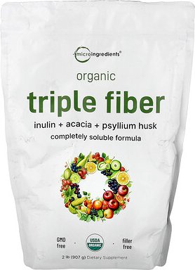 Micro Ingredients, Organic Triple Fiber, Bio-Dreifachfaser, 907 g (2 lb.)