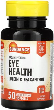 Sundance Vitamins, Breitband-Augengesundheit, 50 Weichkapseln mit schneller Freisetzung