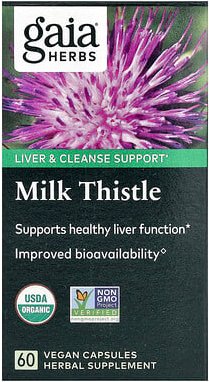 Gaia Herbs, Mariendistel, 60 vegane Kapseln