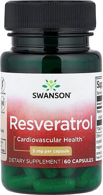 Swanson, Resveratrol, 5 mg, 60 Kapseln