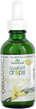 SweetLeaf Stevia, Organic Sweet Drops, Bio-Süßigkeiten, Vanillecreme, 60 ml (2 fl. oz.)