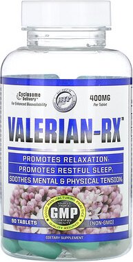Hi Tech Pharmaceuticals, Baldrian – RX, 400 mg, 90 Tabletten