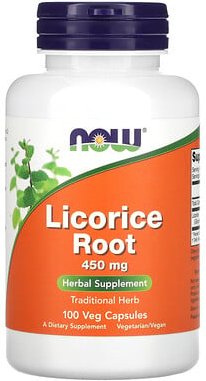 NOW Foods, Licorice Root, Süßholzwurzel, 450 mg, 100 pflanzliche Kapseln