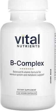 Thumbnail - Vital Nutrients, B-Komplex, 120 vegane Kapseln