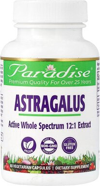 Paradise Herbs, Astragalus, Tragant, 60 pflanzliche Kapseln (250 mg pro Kapsel)