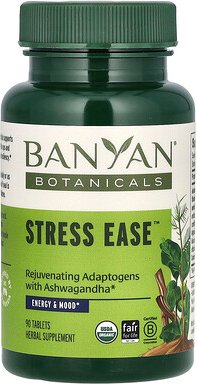 Banyan Botanicals, Stress Ease, Abhilfe bei Stress, 90 Tabletten