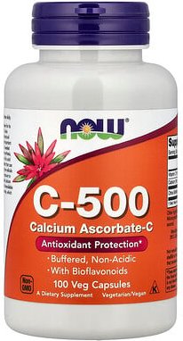 NOW Foods, C-500, Calciumascorbat-C, 100 Kapseln