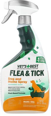 Vets Best, Flea & Tick, Spray für Hunde und Zuhause, Pfefferminze, 945 ml (32 fl. oz.)