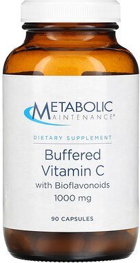 Metabolic Maintenance, Gepuffertes Vitamin C mit Bioflavonoiden, 1.000 mg, 90 Kapseln