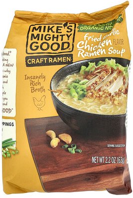 Mike's Mighty Good, Craft Ramen, Fried Garlic Chicken Ramen Soup, Ramen-Suppe mit gebratenem Knoblauch und Huhn, 63 g (2...