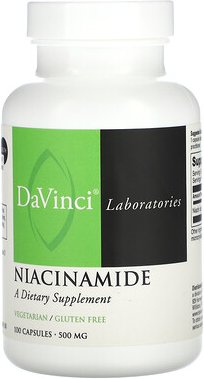 DaVinci Laboratories, Niacinamid, 500 mg, 100 Kapseln