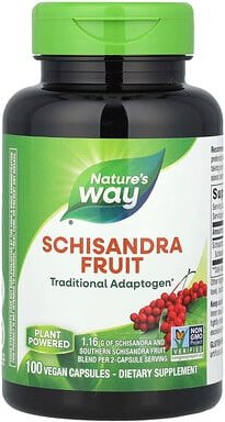 Nature's Way, Schisandra Fruit, Schisandra-Frucht, 100 vegane Kapseln (0,58 g pro Kapsel)