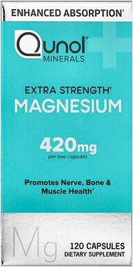 Qunol, Magnesium, 120 Kapseln (210 mg pro Kapsel)