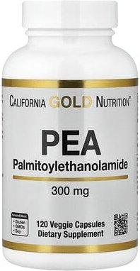 California Gold Nutrition, PEA (Palmitoylethanolamide), PEA (Palmitoylethanolamid), 120 pflanzliche Kapseln (300 mg pro ...