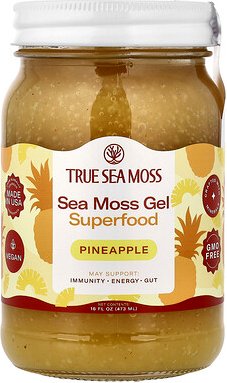 True Sea Moss, Sea Moss Gel, Seemoos-Gel, Ananas, 473 ml (16 fl. oz.)