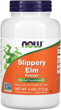 NOW Foods, Slippery Elm Powder, Schleimrüsterrinde in Pulverform, 113 g (4 oz.)