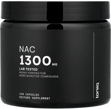 Toniiq, NAC, 240 Kapseln (650 mg pro Kapsel)