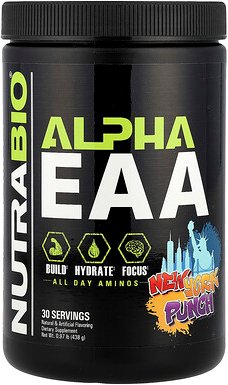 NutraBio, Alpha EAA, New Yorker Punsch, 438 g (0,97 lb.)