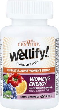 21st Century, Wellify!™ Women's Energy, Multivitamin-Multimineral, 65 Tabletten