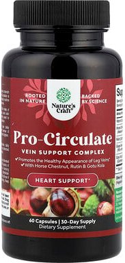 Thumbnail - Nature's Craft, Pro-Circulated, Venenunterstützungskomplex, 60 Kapseln