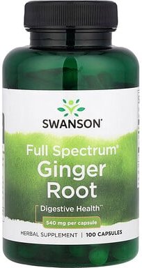 Thumbnail - Swanson, Full Spectrum® Ginger Root, Ingwerwurzel, 540 mg, 100 Kapseln