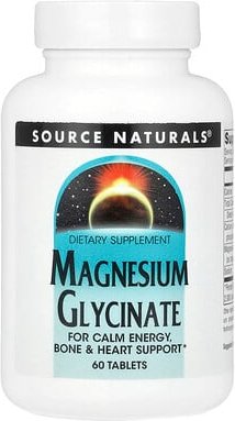 Thumbnail - Source Naturals, Magnesiumglycinate, 60 Tabletten