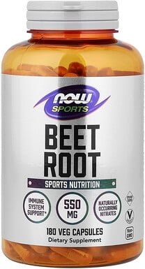 NOW Foods, Sports, Rote-Bete-Wurzel, 180 pflanzliche Kapseln (0,55 g pro Kapsel)