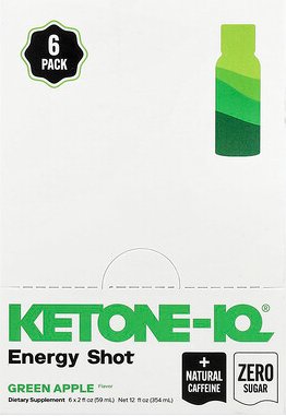 Thumbnail - Ketone-IQ, Energy Shot, Grüner Apfel, 6 Flaschen, je 59 ml (2 fl. oz..)