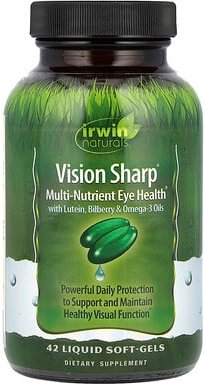 Irwin Naturals, Scharfe Sicht, Multi-Nährstoff-Augengesundheit, 42 flüssige Weichkapseln