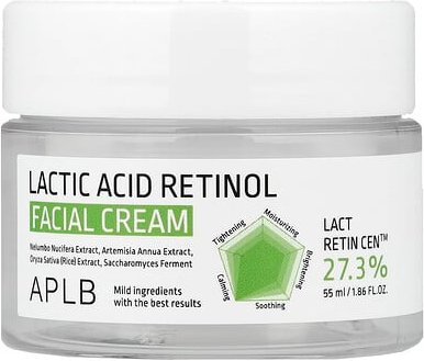 APLB, Lactic Acid Retinol Facial Cream, Milchsäure-Retinol-Gesichtscreme, 55 ml (1,86 fl. oz.)