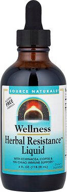 Source Naturals, Wellness Herbal Widerstand™ Flüssigkeit, alkoholfrei, 118,28 ml (4 fl. oz.)