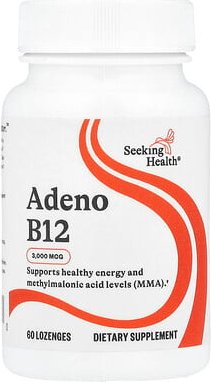 Seeking Health, Adeno B12, 3.000 mcg, 60 Lutschtabletten