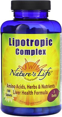 Nature's Life, Lipotroper Komplex, 180 Tabletten