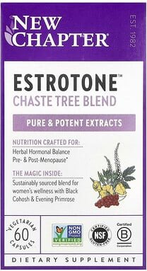 Thumbnail - New Chapter, Estrotone, 60 Vegetarische Kapseln