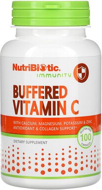 Thumbnail - NutriBiotic, Immunity, gepuffertes Vitamin C, 100 glutenfreie Kapseln